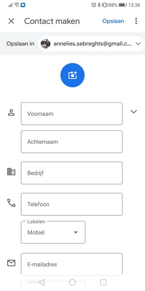 google contactenlijst.